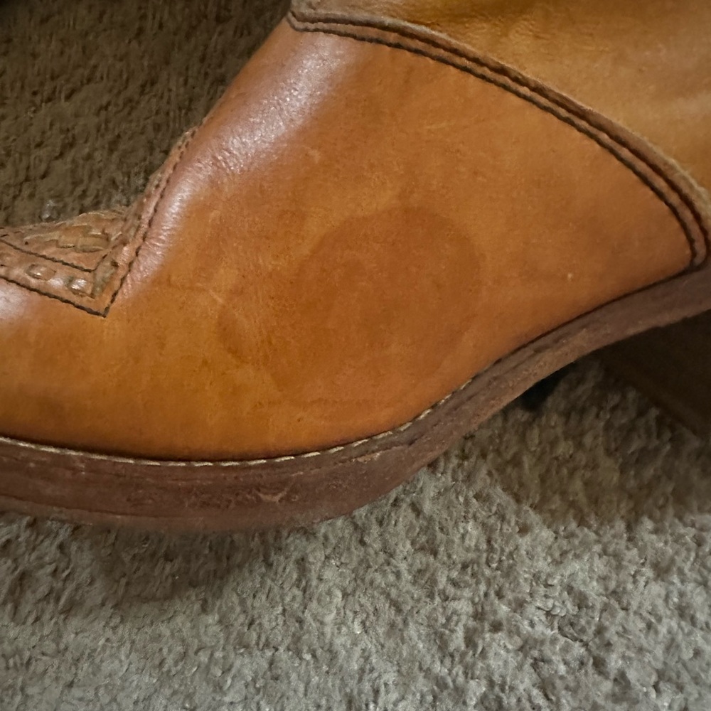 Vintage Zodiac 1970s Leather Campus Boots 8 - Picture 7 of 16